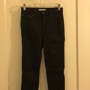 10in rise skinny skinny black jeans